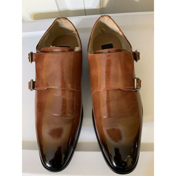 Majestic Collection Men’s Sz 7 1/2 Dress Shoes, Double Monk Strap Leather Scuffs main image 10